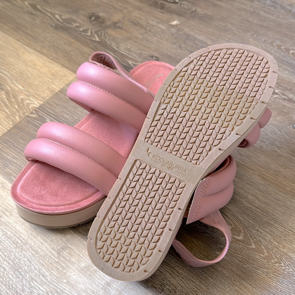 Koolaburra By Ugg Anida Slide Sandal Memory Foam Cushioned Quilted Faux Leather - Picture 7 of 7